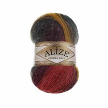Angora Gold Batik 3368 lila - zöld - mustár