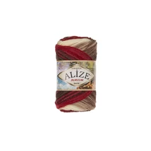 Burcum Batik 4574 fehér - barna - piros