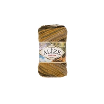 Burcum Batik 5850 mustár - zöld - barna