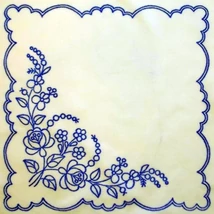 Előnyomott kézimunka 30X30-22 kalocsai