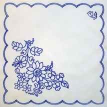 Előnyomott kézimunka 30X30-770 kalocsai