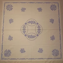 Előnyomott hímezhető kézimunka terítő - kalocsai minta 90X90 cm - 8