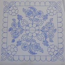 Előnyomott hímezhető és riselhető kézimunka -  50x50 cm