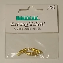 Nyaklánckapocs arany csavaros 3 db