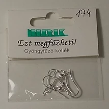 Fülbevaló akasztó gyöngyös ezüst 4 db