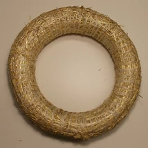 Szalma koszorú 25 cm