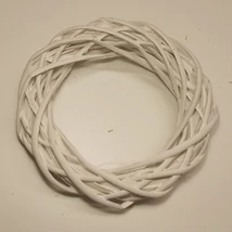 Vesszőkoszorú  25 cm fehér
