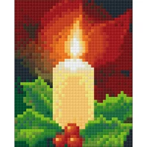 Karácsonyi gyertya pixelhobby kirakó készlet