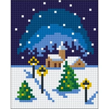 Templom karácsonykor - pixelhobby kirakó készlet
