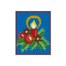 Karácsonyi gyertya pixelhobby kirakó készlet