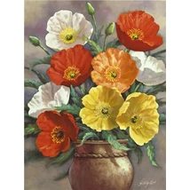 Festés számok szerint festőkészlet fa kerettel  40x50 cm