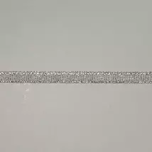 Ezüst fémszálas szalag 2,5 cm