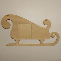 Szánkó formájú képkeret 6X6 cm