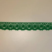 Zöld pamut csipke 3,5 cm