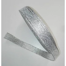 Glitteres ezüst szalag 1,2 cm, 22 m