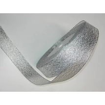 Glitteres ezüst szalag 2,2 cm, 22 m