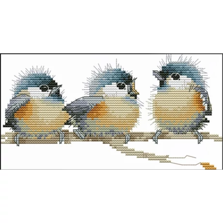 Keresztszemes  előrajzolt kézimunka cérnával 40 x 22 cm