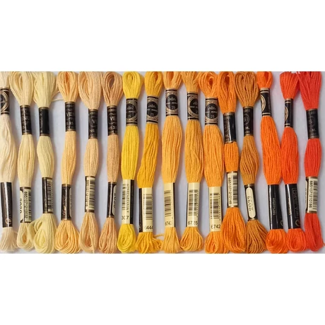 Venus osztott hímző sárga szín árnyalatai