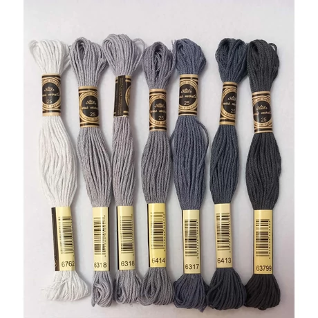 Venus osztott hímző szürke árnyalatai