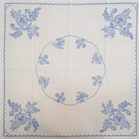Előnyomott hímezhető kézimunka  90 x 90 cm - 164 kalocsai