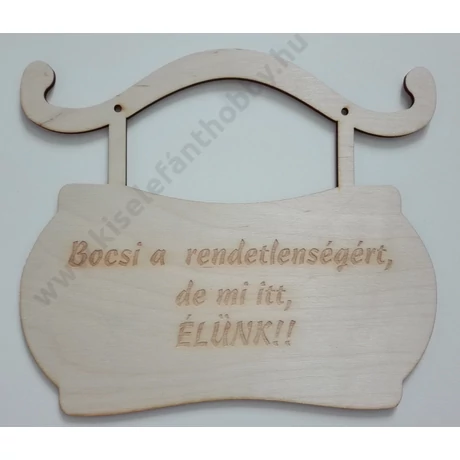 Bocsi a rendetlenségért, de mi, itt ÉLÜNK!