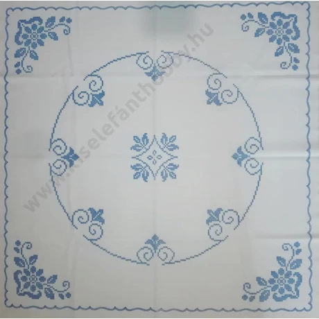 Előnyomott hímezhető kézimunka terítő - keresztszemes minta 90x90 cm - 510