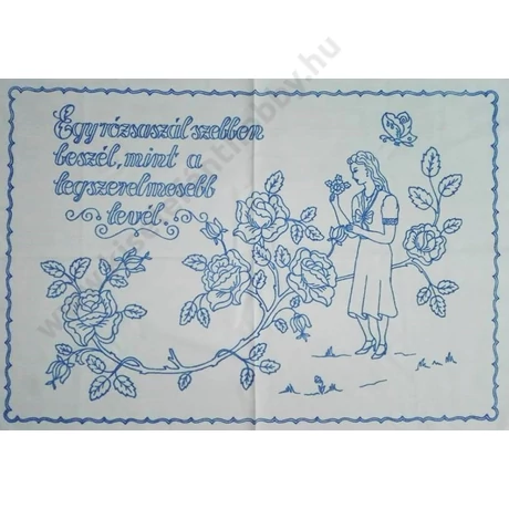 Előnyomott hímezhető  kézimunka -  falvédő - 23