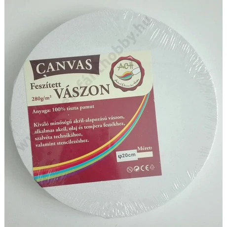 Feszített festővászon kör alakú 30 cm
