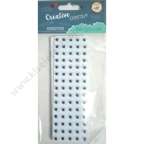 Mozgószem 7 mm ragasztós 75 db