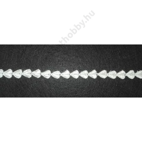 Méteres légcsipke fehér 1 cm