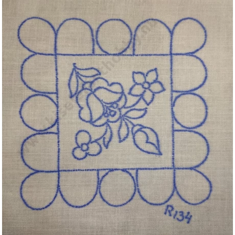  Előnyomott hímezhető és riselhető kézimunka -  11x11 cm