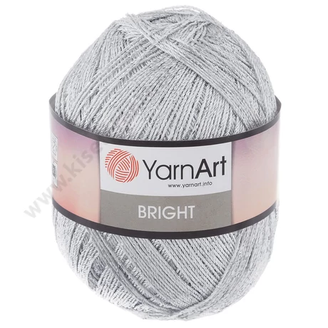 Yarn Art Bright fémszálas horgolócérna ezüst