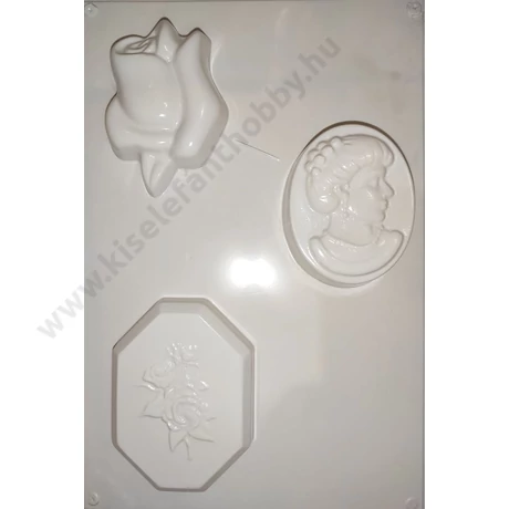 Szappanöntő forma 3 db-os