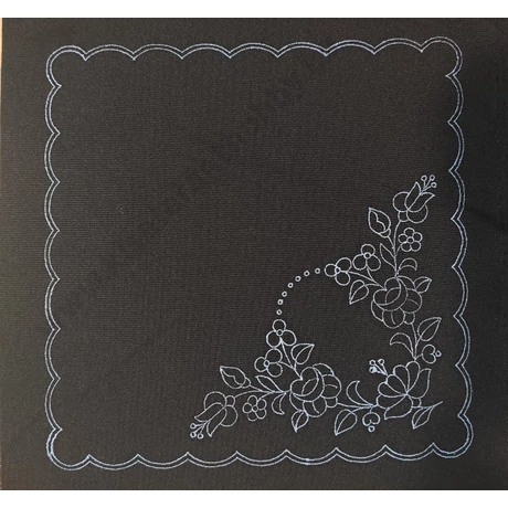 Fekete kalocsai minta (30X30 - 59)
