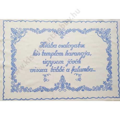 Előnyomott hímezhető kézimunka falvédő - 51