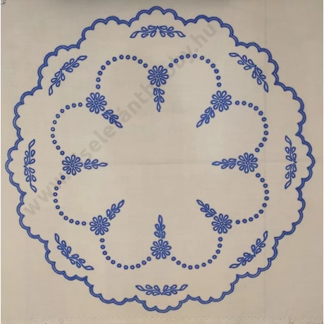 Előnyomott kézimunka (53X53 - 53) madeira - fehér hímzéses