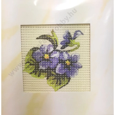 Gobelin cérnával és papírkerettel 6,5x6,5 cm 1027