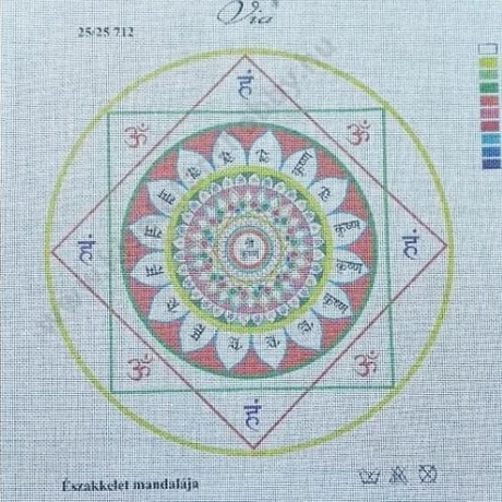 Tűgobelin 25x25 cm - Északkelet mandalája