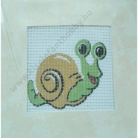 Gobelin cérnával és papírkerettel 6,5x6,5 cm