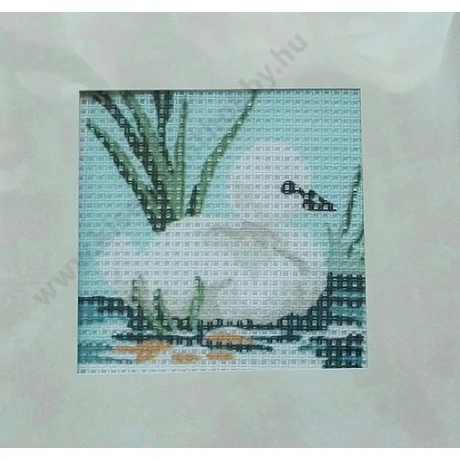 Gobelin cérnával és papírkerettel 6,5x6,5 cm