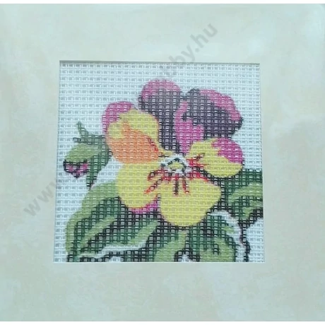 Gobelin cérnával és papírkerettel 6,5x6,5 cm