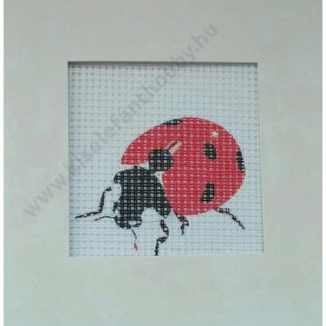 Gobelin cérnával és papírkerettel 6,5x6,5 cm
