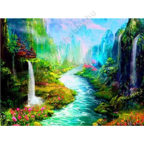 Festés számok szerint festőkészlet fa kerettel  50x65 cm