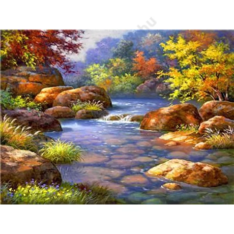 Festés számok szerint festőkészlet fa kerettel  50x65 cm