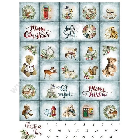 Rizspapír A/4 Advent