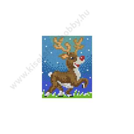 Rénszarvas pixelhobby kirakó készlet