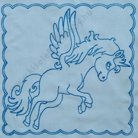 Előnyomott kézimunka 30x30 cm - 48 unikornis