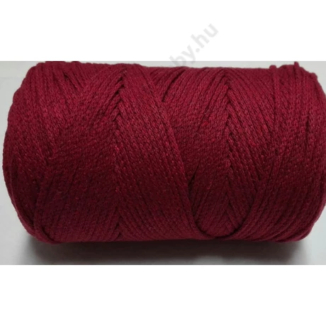 Macrame cotton 2 mm bordó