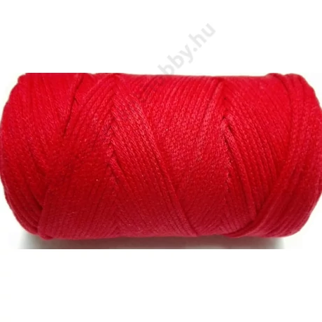 Macrame cotton 2 mm piros