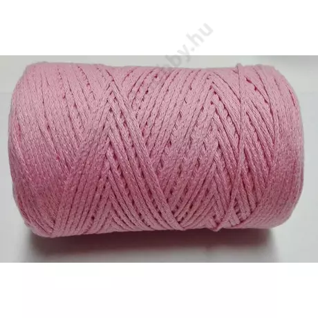 Macrame cotton 3 mm rózsaszín